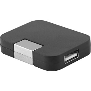 JANNES. USB Hub 2´0 Mit 4 Ports , schwarz, Kunststoff, 