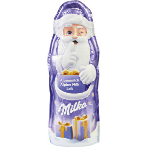 Milka Weihnachtsmann - Neutrale Ware , , 4,70cm x 2,40cm x 13,80cm (Länge x Höhe x Breite)