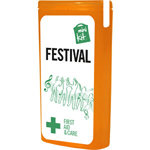 MiniKit Festival , orange, Kunststoff, 4,90cm x 9,70cm x 2,50cm (Länge x Höhe x Breite)