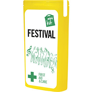 MiniKit Festival , gelb, Kunststoff, 4,90cm x 9,70cm x 2,50cm (Länge x Höhe x Breite)