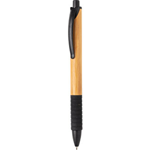 Bambus & Weizenstroh Stift , schwarz, Bambus, Weizenstroh, 14,20cm (Höhe)