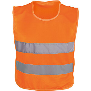 MIKE. Reflektorweste Für Kinder , orange, Polyester, 
