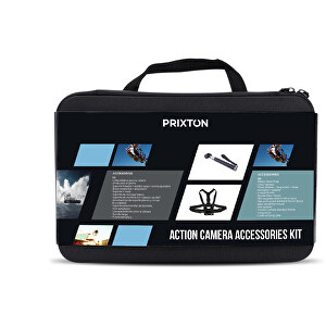 Prixton Kit610 Action Camera Zubehör , schwarz, Kunststoff, 31,50cm x 21,00cm x 6,50cm (Länge x Höhe x Breite)