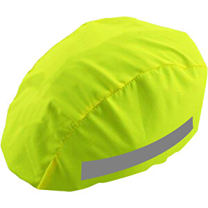 Reflektierender Helmbezug, Standardausführung , gelb, Polyester, 26,00cm x 22,00cm (Länge x Höhe)