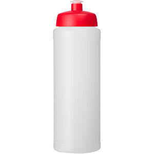 Baseline® Plus 750 Ml Flasche Mit Sportdeckel , transparent / rot, HDPE Kunststoff, PP Kunststoff, 23,60cm (Höhe)