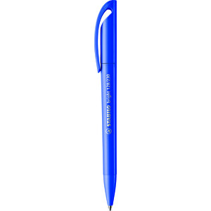 STABILO Bright Kugelschreiber , Stabilo, blau, recycelter Kunststoff, 14,70cm x 1,60cm x 1,20cm (Länge x Höhe x Breite)