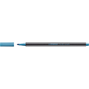 STABILO Pen 68 Metallic Fasermaler , Stabilo, metallic blau, Kunststoff, 16,80cm x 0,80cm x 0,80cm (Länge x Höhe x Breite)