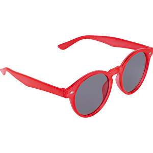 Sonnenbrille Jacky Transparent UV400 , transparent rot, PP & Polycarbonat, 15,00cm x 5,30cm x 14,50cm (Länge x Höhe x Breite)