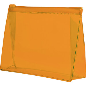 Kosmetik Tasche Iriam , orange, PVC, 17,00cm x 4,50cm x 12,50cm (Länge x Höhe x Breite)