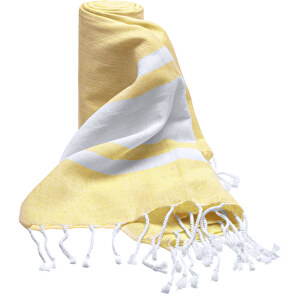Handtuch Pareo Suntan , gelb, 100% Baumwolle 110 g/ m2, 180,00cm x 70,00cm (Länge x Breite)
