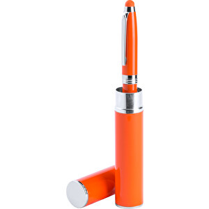 Kugelschreiber Pointer Hasten , orange, Metall, 15,60cm (Breite)