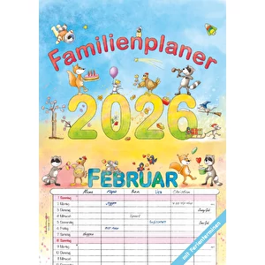 Planificateur familial Cartoon