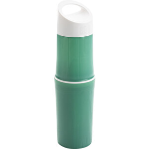 BE O Bottle, Wasserflasche Made In EU, Grün , grün, Hart-Polyethylen, 6,10cm x 24,00cm (Länge x Höhe)