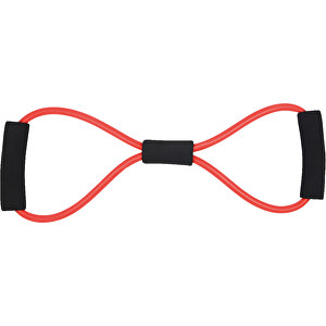 Fitnessband ELASTICAL , rot, schwarz, TPE / NBR, 41,00cm x 13,50cm (Länge x Breite)