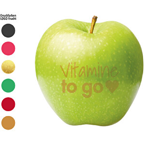 LogoFrucht Apfel 'Vitamine' Grün , grün, 7,50cm (Höhe)