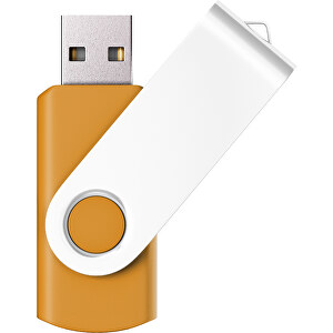 USB Stick Swing Color 64GB , Promo Effects MB , kuerbisorange / weiss MB , 65 GB , Kunststoff/ Aluminium MB , 3 - 10 MB/s MB , 5,70cm x 1,00cm x 1,90cm (Länge x Höhe x Breite)