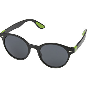 Steven Runde, Trendige Sonnenbrille , Lindgrün, PP Kunststoff, 14,50cm x 5,00cm x 15,00cm (Länge x Höhe x Breite)