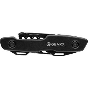 Gear X Multifunktions-Messer , schwarz, Edelstahl, 9,80cm x 1,70cm x 2,60cm (Länge x Höhe x Breite)