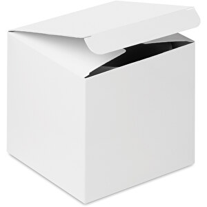 Box , weiß, Papier, 10,50cm x 10,00cm x 10,00cm (Länge x Höhe x Breite)