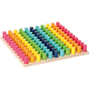 Farbensteckspiel (121 Stecker) , , 21,00cm x 3,00cm x 21,00cm (Länge x Höhe x Breite)