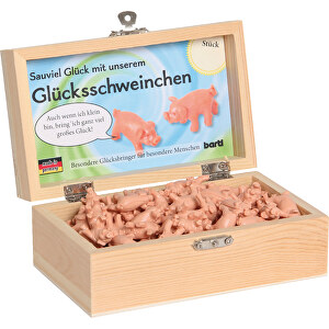 Glücksschweinchen-Kiste (100Stück) , , 15,00cm x 6,30cm x 9,50cm (Länge x Höhe x Breite)