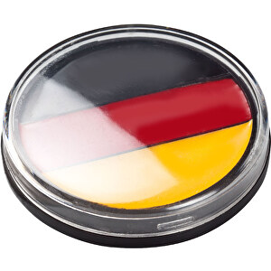 Fanschminke 'Round' Deutschland , Deutschland-Farben, Kunststoff, 1,20cm (Höhe)
