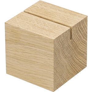 Holzmenükartenhalter 'Cube' , natur, Holz, 6,00cm x 6,00cm x 6,00cm (Länge x Höhe x Breite)