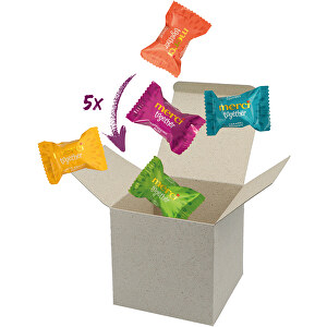 Color Box Merci Together - Graskarton , Storck, grau, Pappe, 5,50cm x 5,50cm x 5,50cm (Länge x Höhe x Breite)