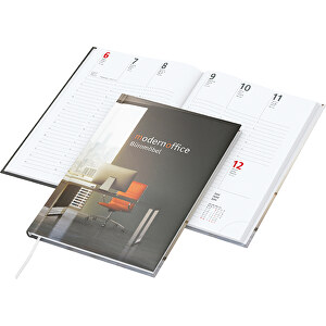 Buchkalender Prestige Bestseller, Matt , matt-individuell, 21,00cm x 14,80cm (Länge x Breite)