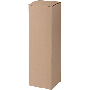 Geschenkbox Für Trinkflaschen , Braun, Karton, 7,70cm x 26,70cm x 7,70cm (Länge x Höhe x Breite)