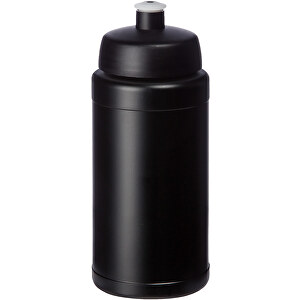 Baseline® Plus 500 Ml Sportflasche , schwarz, HDPE Kunststoff, PP Kunststoff, 18,30cm (Höhe)