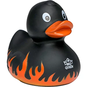 Squeaky Duck Flames con eslogan ...