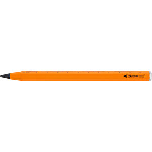 TROIKA Multitasking-Bleistift CONSTRUCTION ENDLESS , Troika, neonorange, Aluminium, Metall, 14,70cm x 1,00cm x 1,00cm (Länge x Höhe x Breite)
