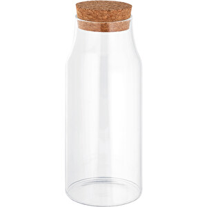 JASMIN 800. Flasche Aus Glas 800ml , natur, Borosilikatglas PP, Bambus, 31,00cm (Höhe)