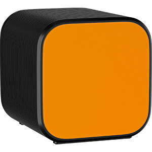 Bluetooth-Lautsprecher Double-Sound , gelborange / schwarz, ABS Kunststoff, 6,00cm x 6,00cm x 6,00cm (Länge x Höhe x Breite)