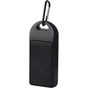 Omni 3 W IPX4 Bluetooth®-Lautsprecher Aus Recyceltem RCS Kunststoff , schwarz, Recycelter ABS Kunststoff, 12,00cm x 2,70cm x 5,00cm (Länge x Höhe x Breite)