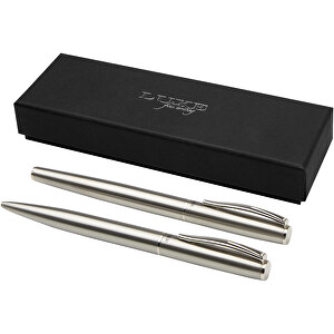 Didimis Kugelschreiber Und Tintenroller Aus Recyceltem Edelstahl , silber, Recycled stainless steel, 13,20cm (Länge)
