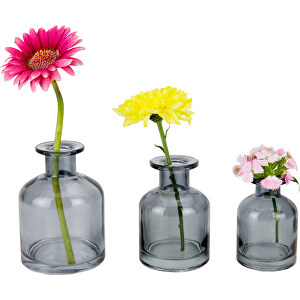 ROMINOX® sett med 3 vaser // Flora