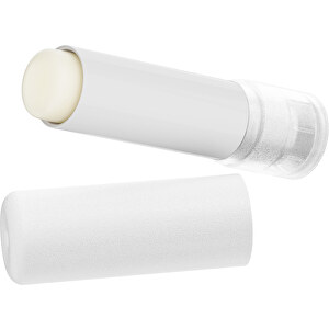 Lippenpflegestift 'Lipcare Original' Mit Gefrosteter Oberfläche , weiß / transparent, Kunststoff, 6,90cm (Höhe)
