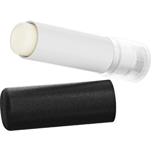 Lippenpflegestift 'Lipcare Original' Mit Gefrosteter Oberfläche , schwarz / transparent, Kunststoff, 6,90cm (Höhe)