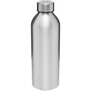 Aluminium-Trinkflasche JUMBO TRANSIT , silber, Aluminium / Edelstahl / PP / Silikon, 22,50cm (Länge)