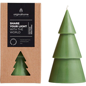 Orginal Home Matcha Weihnachtsbaum Kerze L , heather grün, Palm kernel wax, 15,00cm x 8,00cm (Höhe x Breite)