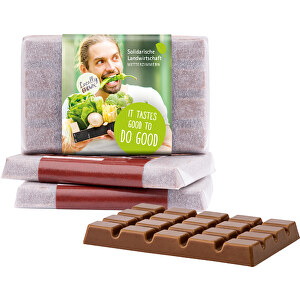 Design Schokolade , Confiserie Heidel, Papier, 5,60cm x 0,60cm x 3,60cm (Länge x Höhe x Breite)