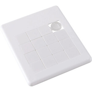 Puzzle PASTIME , weiß, Kunststoff, 9,00cm x 7,50cm (Länge x Breite)