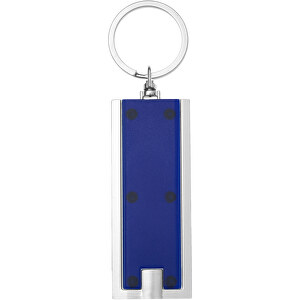 Castor LED-Schlüssellicht , blau, silber, ABS Kunststoff, 6,00cm x 0,50cm x 2,50cm (Länge x Höhe x Breite)