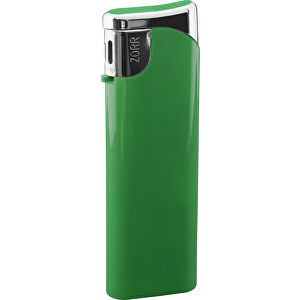 ZORR Slider Piezo Feuerzeug , grün, Kunststoff, 8,20cm x 0,90cm x 2,30cm (Länge x Höhe x Breite)