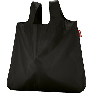 Mini Maxi Shopper Pocket , Reisenthel, schwarz, Obermaterial: hochwertiges recyceltes Polyestergewebe, wasserabweisend, 45,00cm x 7,00cm x 53,50cm (Länge x Höhe x Breite)
