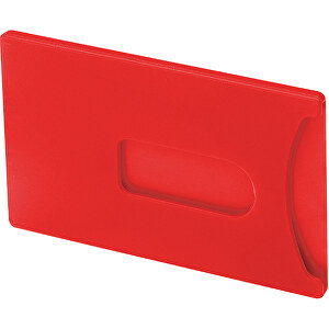 Kreditkartenhülle, Starr , rot, PS, 9,00cm x 0,40cm x 5,80cm (Länge x Höhe x Breite)