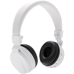 Faltbarer Wireless Kopfhörer, Weiß , weiß, ABS, 14,50cm x 17,50cm (Länge x Höhe)