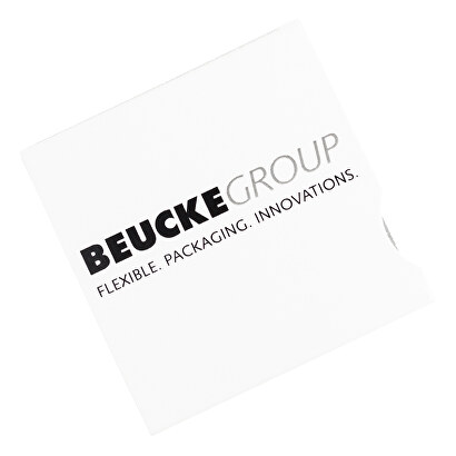 Blister mit 6 Kaugummies, 4-farbiger Druck von Beucke & Söhne GmbH & CO. KG